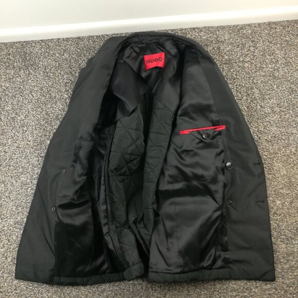 Hugo Boss Coat Jacket Water Repellent Double Breasted Regular Fit - Size 34R - Picture 4 of 14